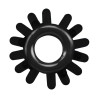 Get Lock Lot de 4 Cockrings souples Ring Stars Noirs